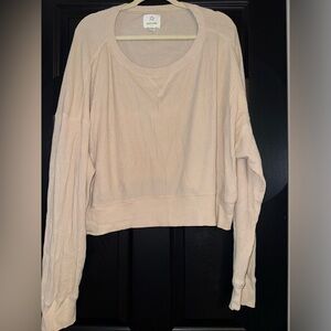 Offline by aerie beige waffle long sleeve tee - XL